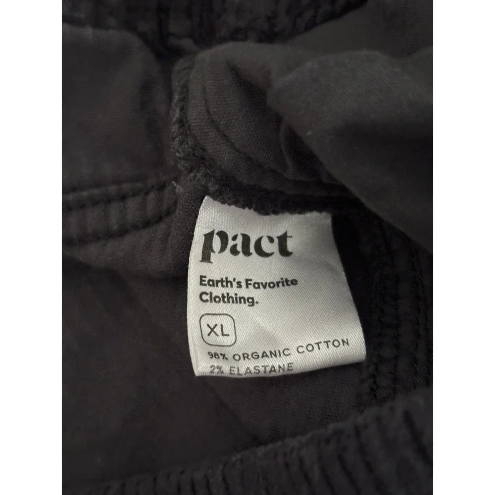 Pact Womens XL Organic Cotton Textured Corduroy Mini Skirt Neutral Black Casual